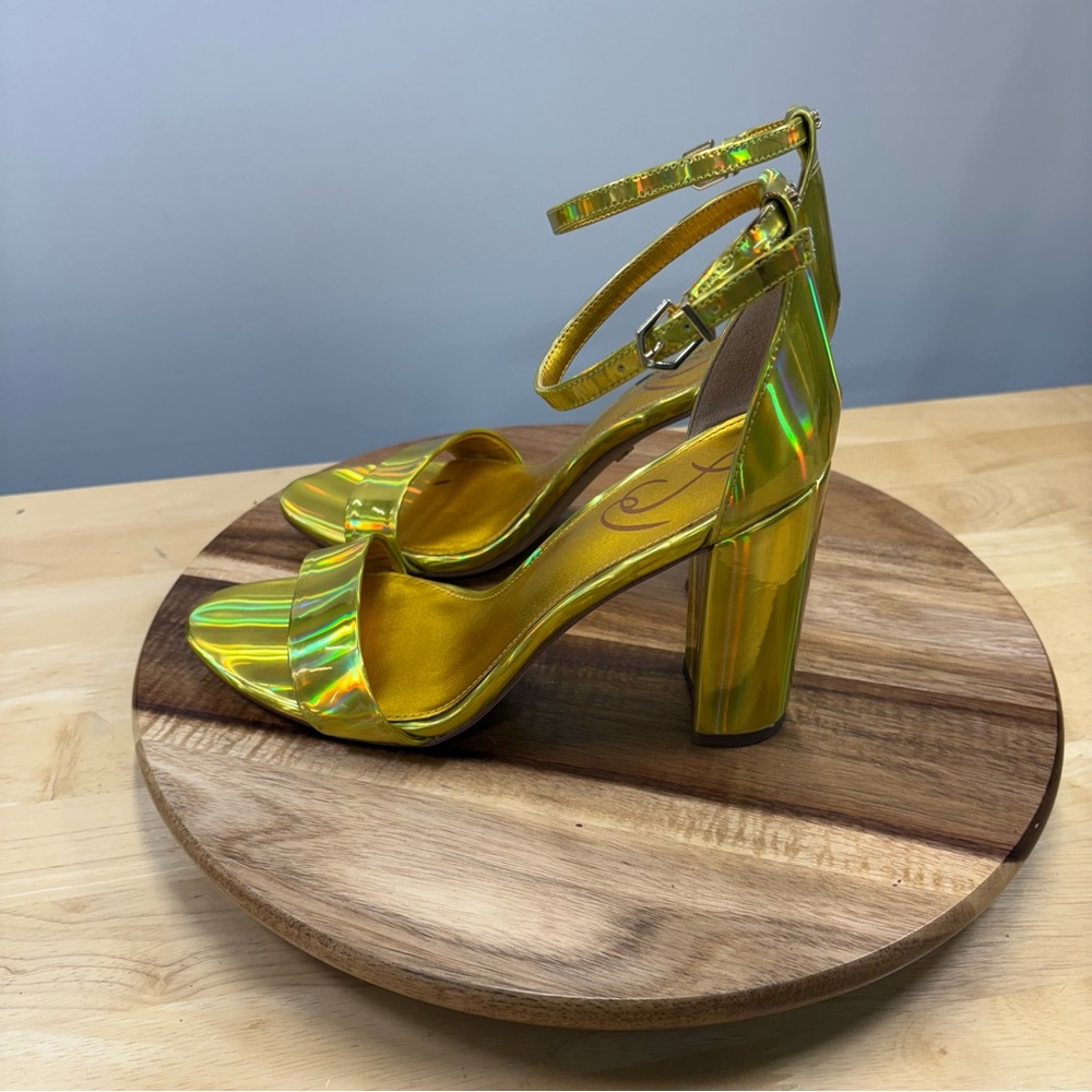 Sam Edelman Shimmering Gold Heels - Picture 4 of 8